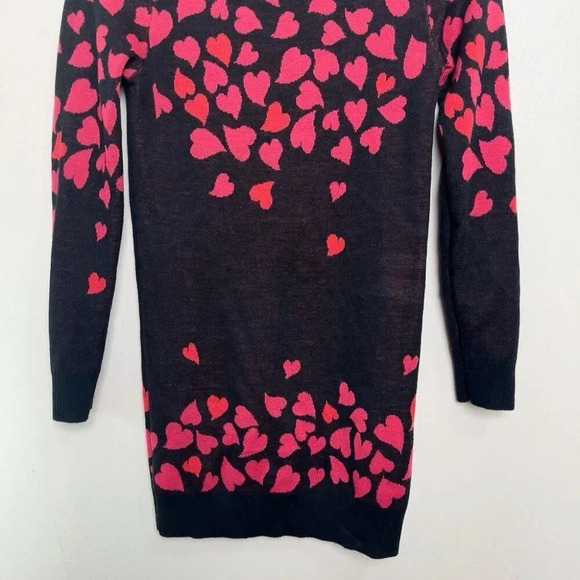 Anna Sui Dolly Girl Womens Xsmall Falling Heart Knit Sweater - Picture 3 of 8